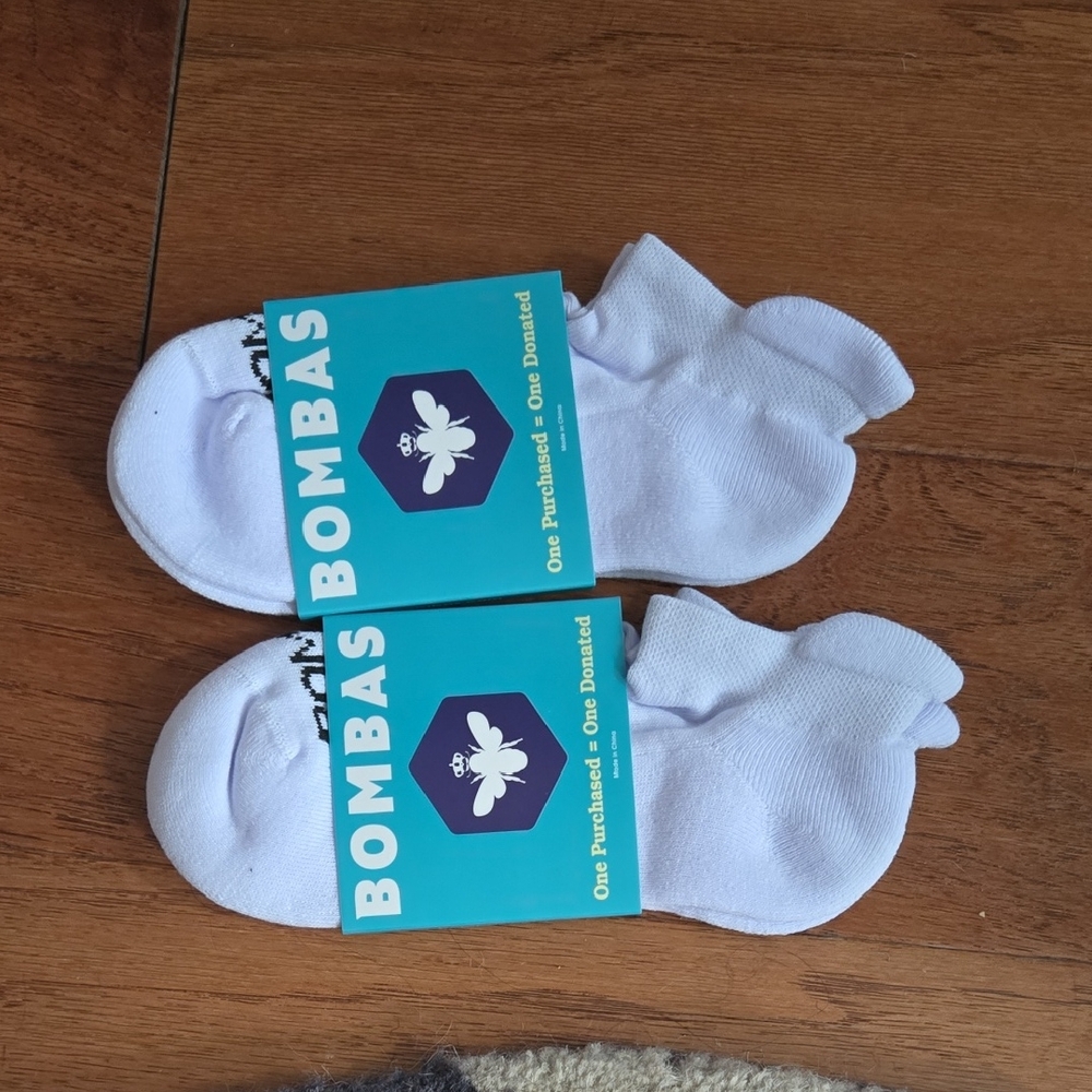Bombas Men's White Athletic Socks
